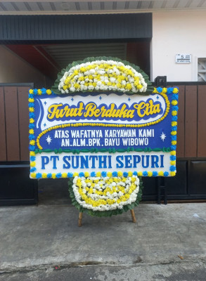 Papan Bunga Duka di Kalinyamat Kulon